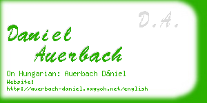 daniel auerbach business card